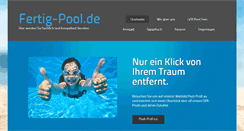 Desktop Screenshot of fertig-pool.de