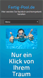 Mobile Screenshot of fertig-pool.de